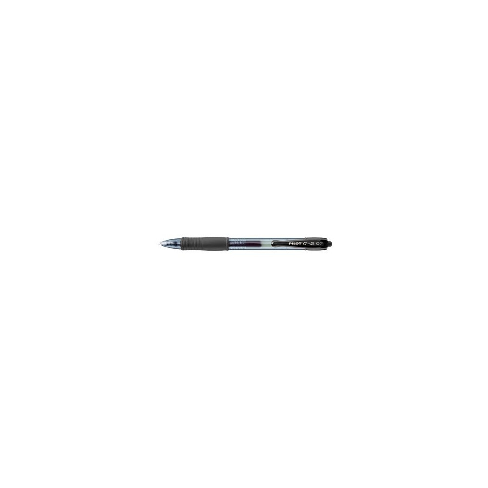 Produktbild för Gelpenna Pilot G-2 Plus påfyllningsbar 0,7 mm medium svart 1...