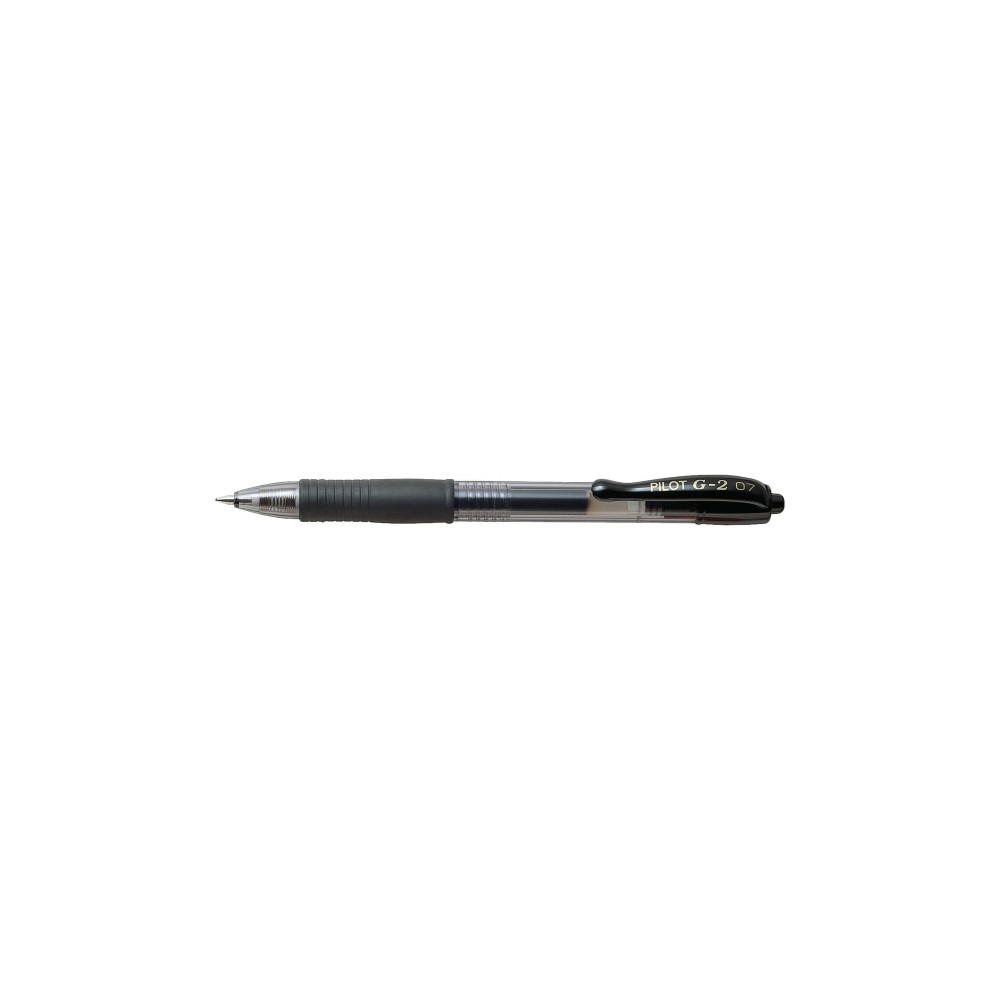 Produktbild för Gelpenna Pilot G-2 Plus påfyllningsbar 0,7 mm medium svart 1...