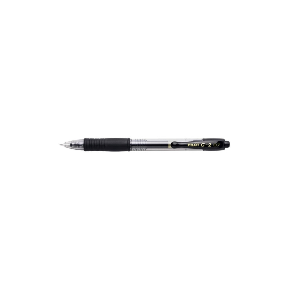 Produktbild för Gelpenna Pilot G-2 Plus påfyllningsbar 0,7 mm medium svart 1...