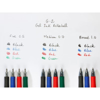 Produktbild för Gelpenna Pilot G-2 Plus påfyllningsbar 0,7 mm medium svart 1...