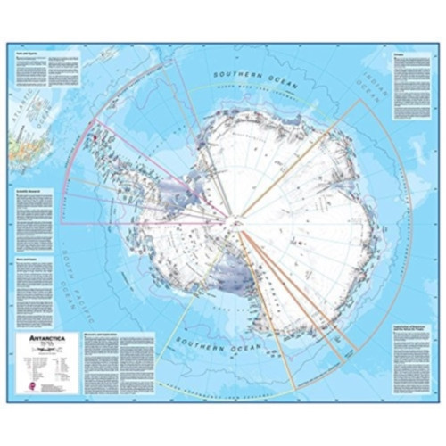 Maps International Ltd Antarctica laminated