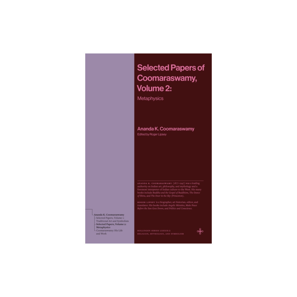Produktbild för Selected Papers of Coomaraswamy, Volume 2 (häftad, eng)