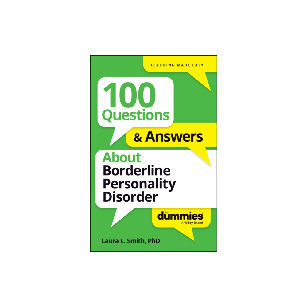 Produktbild för 100 Questions & Answers About Borderline Personality Disorder For Dummies (häftad, eng)