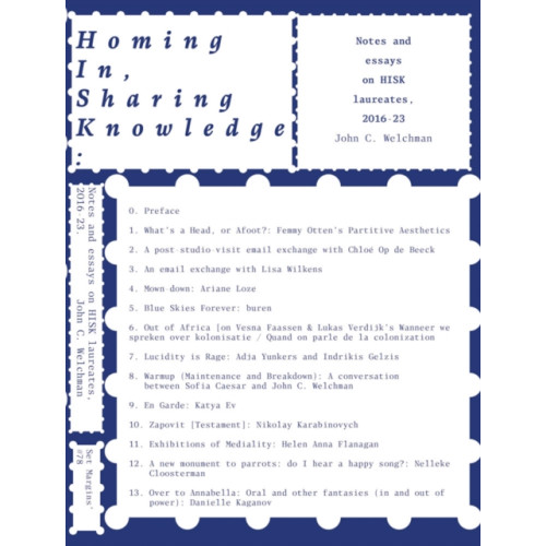 Set Margins' publications Homing In, Sharing Knowledge (häftad, eng)