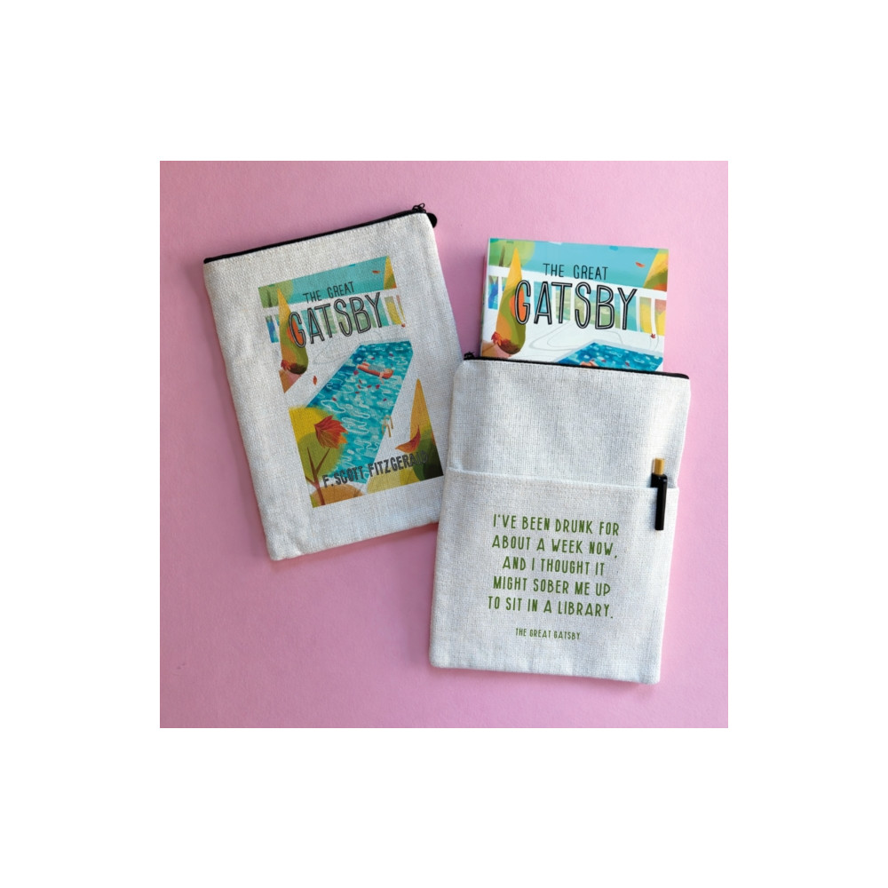 Produktbild för Great Gatsby Library Quote Book Sleeve