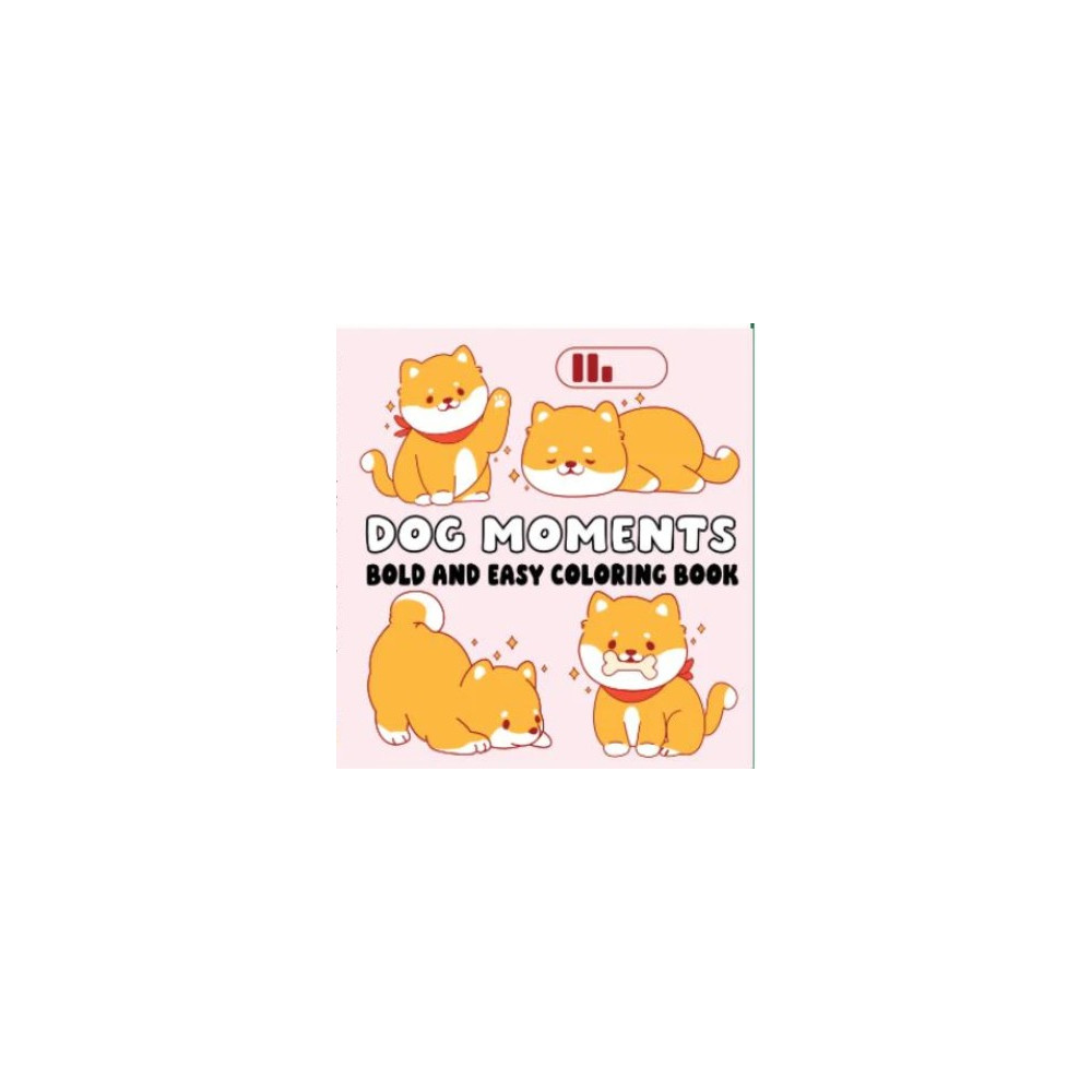 Produktbild för Dog Moments Bold and Easy Coloring Book (häftad, eng)