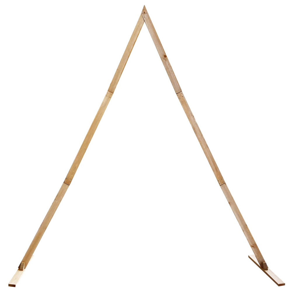 Produktbild för Bröllopsbåge Ljusbrun 202 x 95 x 254 cm Massiv furu