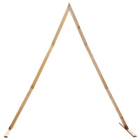 Produktbild för Bröllopsbåge Ljusbrun 202 x 95 x 254 cm Massiv furu