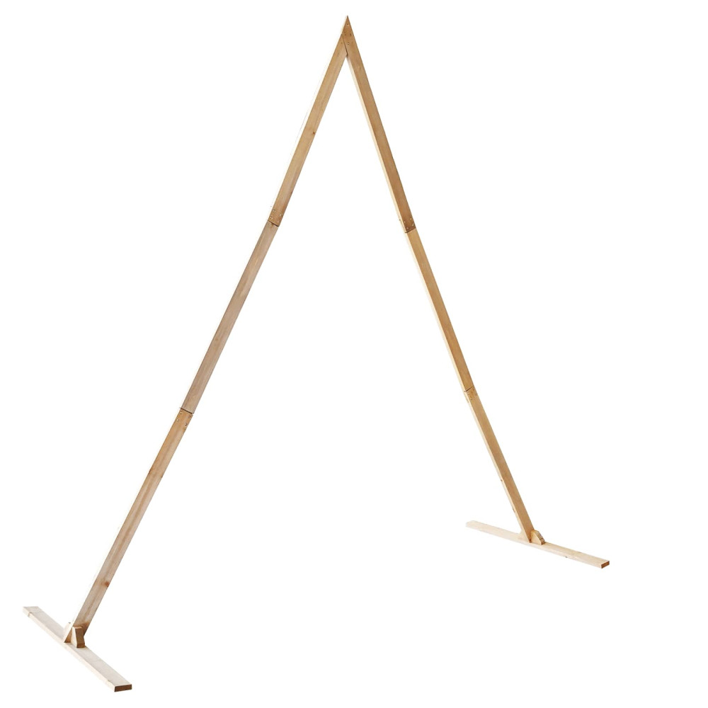Produktbild för Bröllopsbåge Ljusbrun 202 x 95 x 254 cm Massiv furu