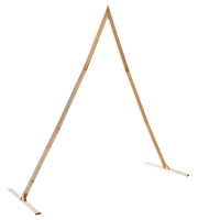 Produktbild för Bröllopsbåge Ljusbrun 202 x 95 x 254 cm Massiv furu