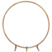 Produktbild för Bröllopsbåge Ljusbrun 224 x 80 x 220 cm Massiv furu