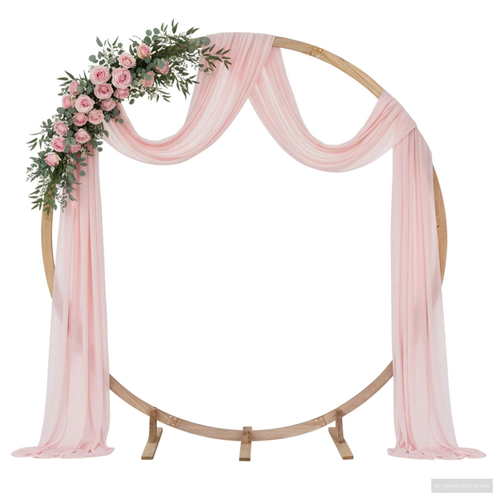 Produktbild för Bröllopsbåge Ljusbrun 224 x 80 x 220 cm Massiv furu