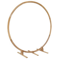 Produktbild för Bröllopsbåge Ljusbrun 224 x 80 x 220 cm Massiv furu