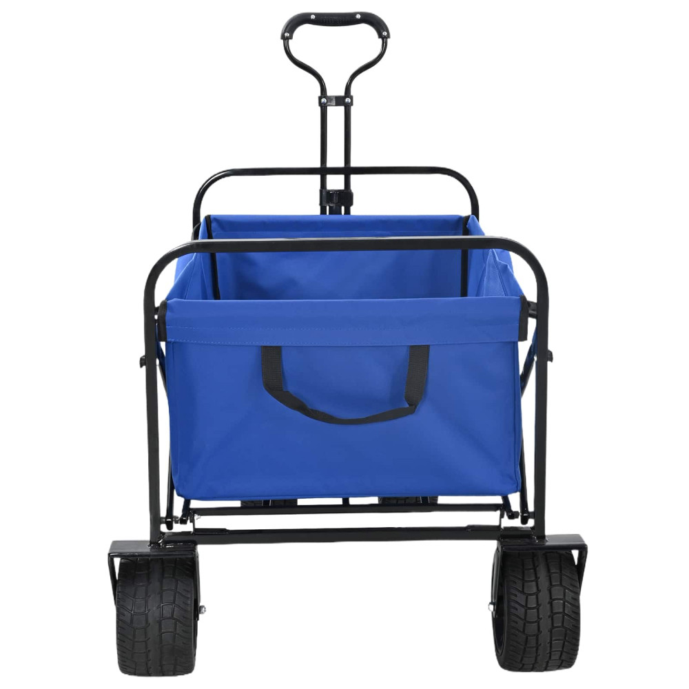 Produktbild för Fällvagn Blå 89 x 63 x 96 cm Stål och Polyester Oxford