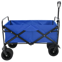 Produktbild för Fällvagn Blå 89 x 63 x 96 cm Stål och Polyester Oxford