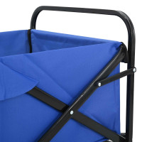 Produktbild för Fällvagn Blå 89 x 63 x 96 cm Stål och Polyester Oxford