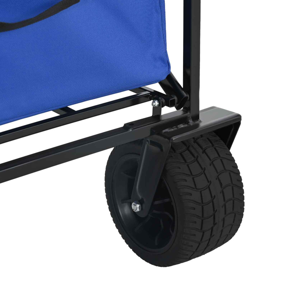 Produktbild för Fällvagn Blå 89 x 63 x 96 cm Stål och Polyester Oxford