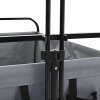 Produktbild för Fällvagn Grå 89 x 63 x 96 cm Stål och Polyester Oxford