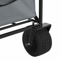 Produktbild för Fällvagn Grå 89 x 63 x 96 cm Stål och Polyester Oxford