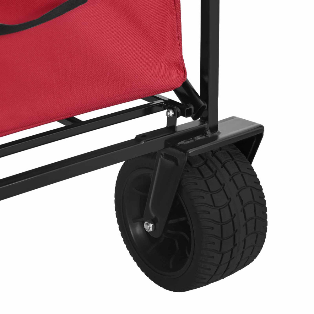 Produktbild för Fällvagn Röd 89 x 63 x 96 cm Stål och Polyester Oxford