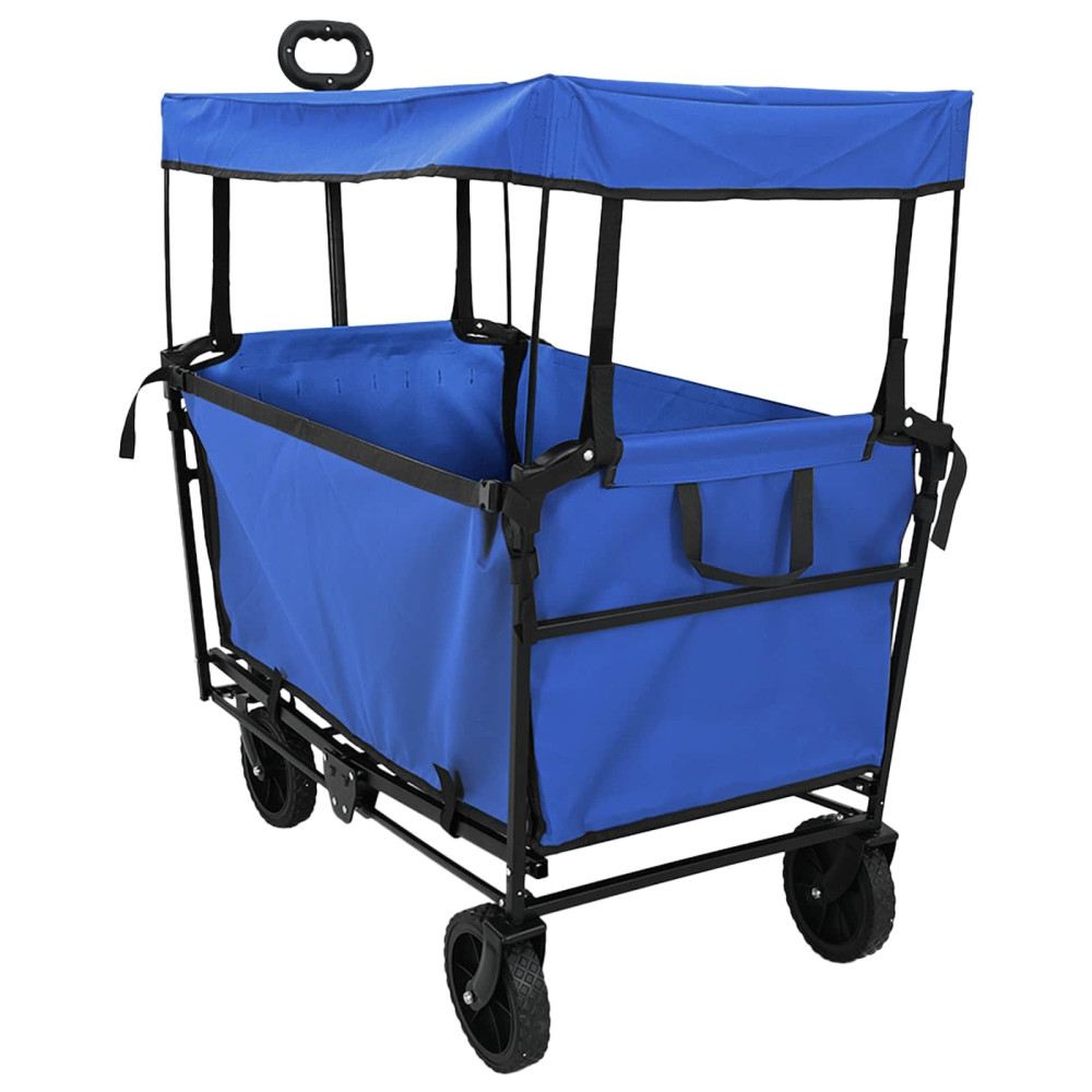 Produktbild för Fällbar handvagn Svart 105 x 56,5 x 116 cm Oxford tyg