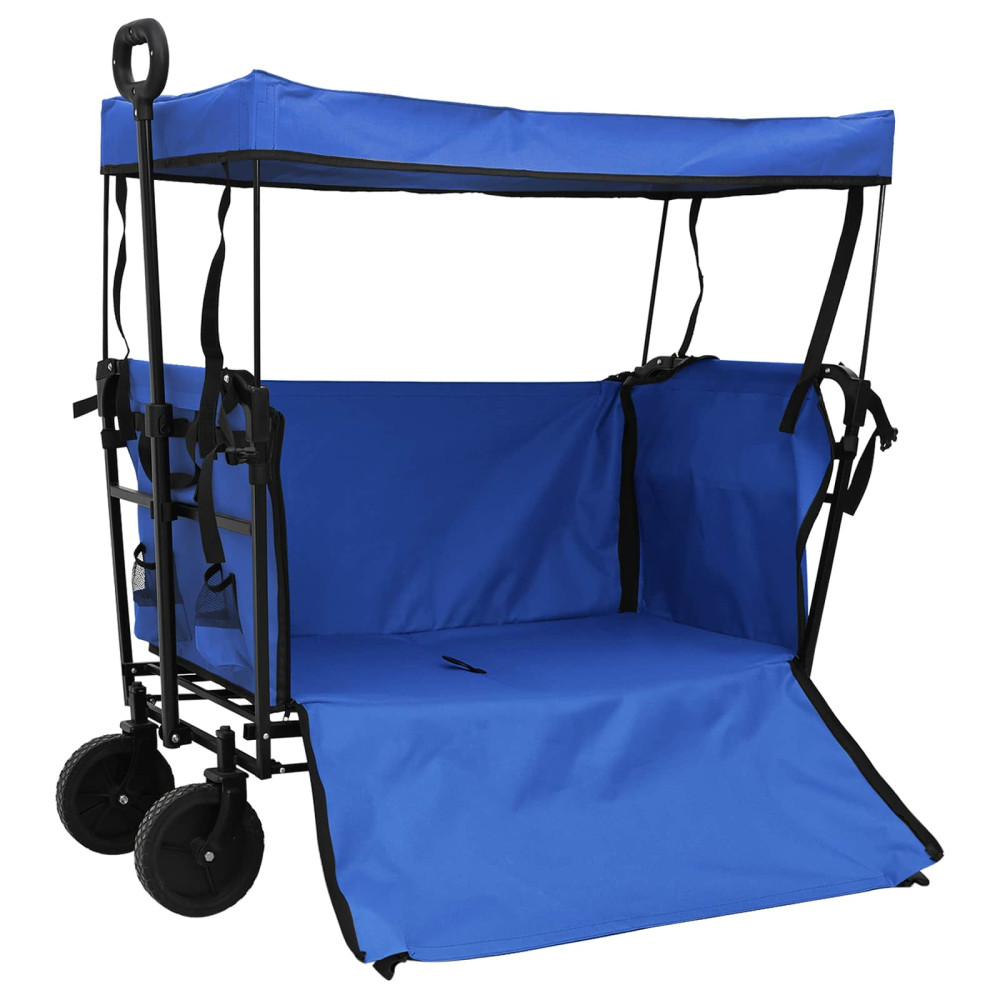 Produktbild för Fällbar handvagn Svart 105 x 56,5 x 116 cm Oxford tyg