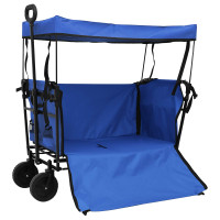 Produktbild för Fällbar handvagn Svart 105 x 56,5 x 116 cm Oxford tyg