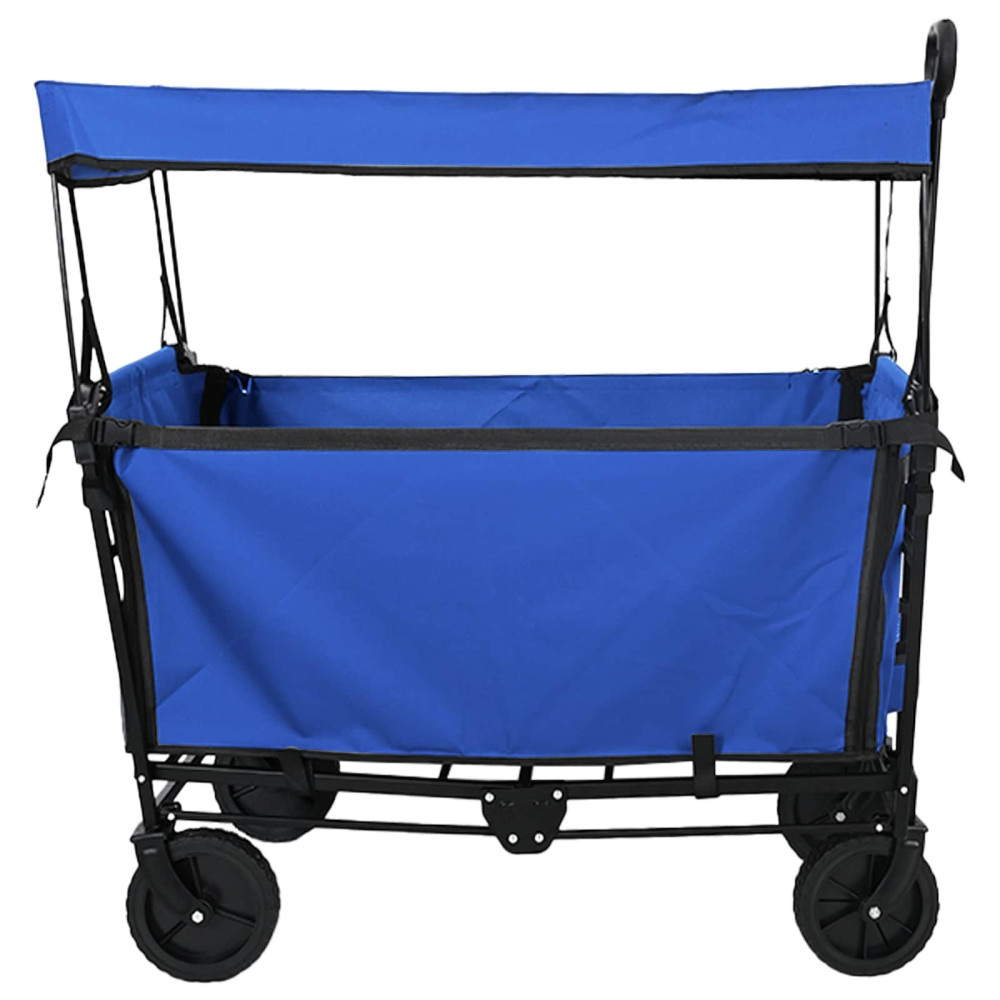Produktbild för Fällbar handvagn Svart 105 x 56,5 x 116 cm Oxford tyg