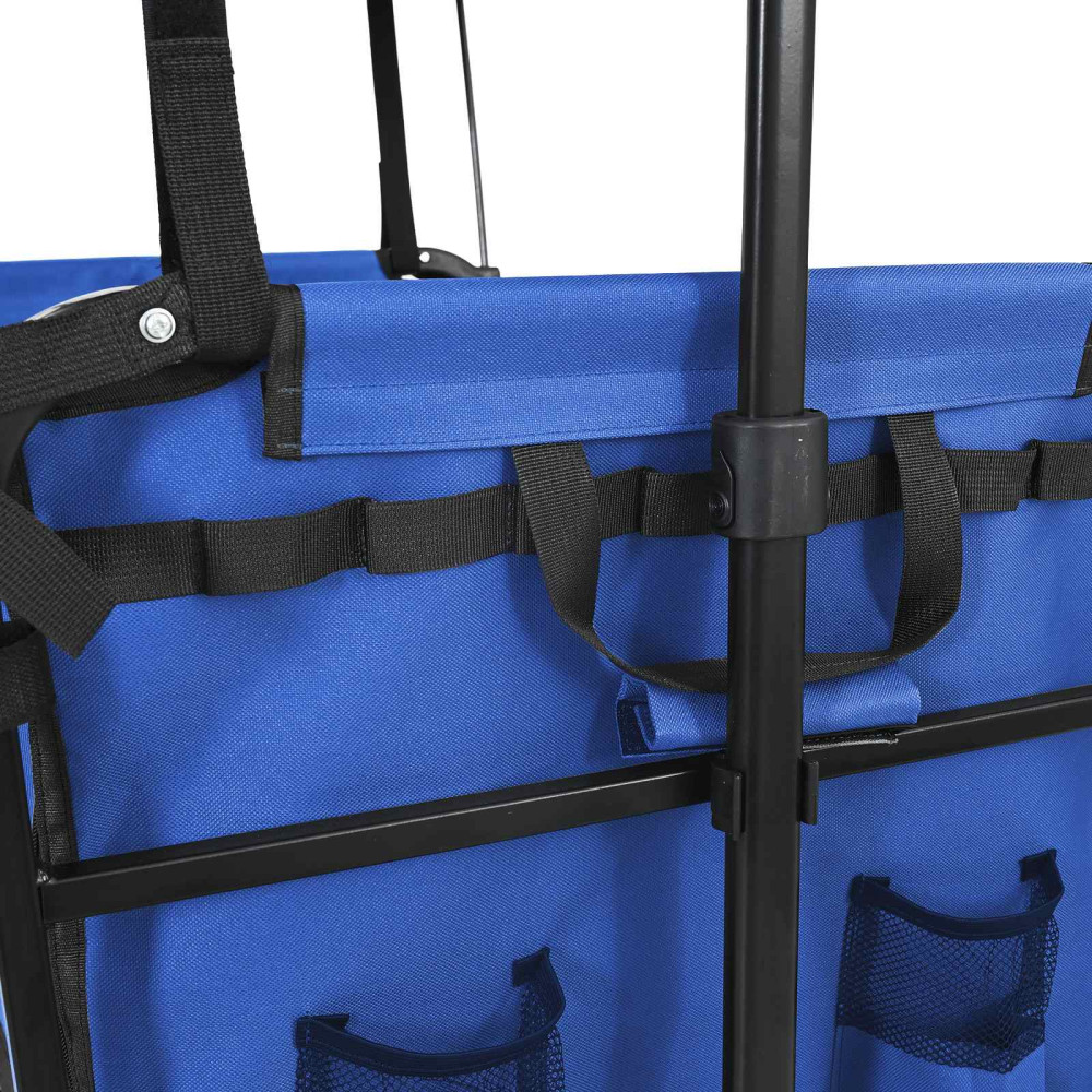 Produktbild för Fällbar handvagn Svart 105 x 56,5 x 116 cm Oxford tyg