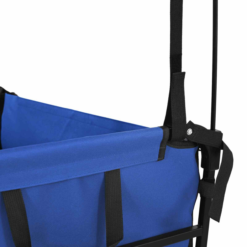 Produktbild för Fällbar handvagn Svart 105 x 56,5 x 116 cm Oxford tyg