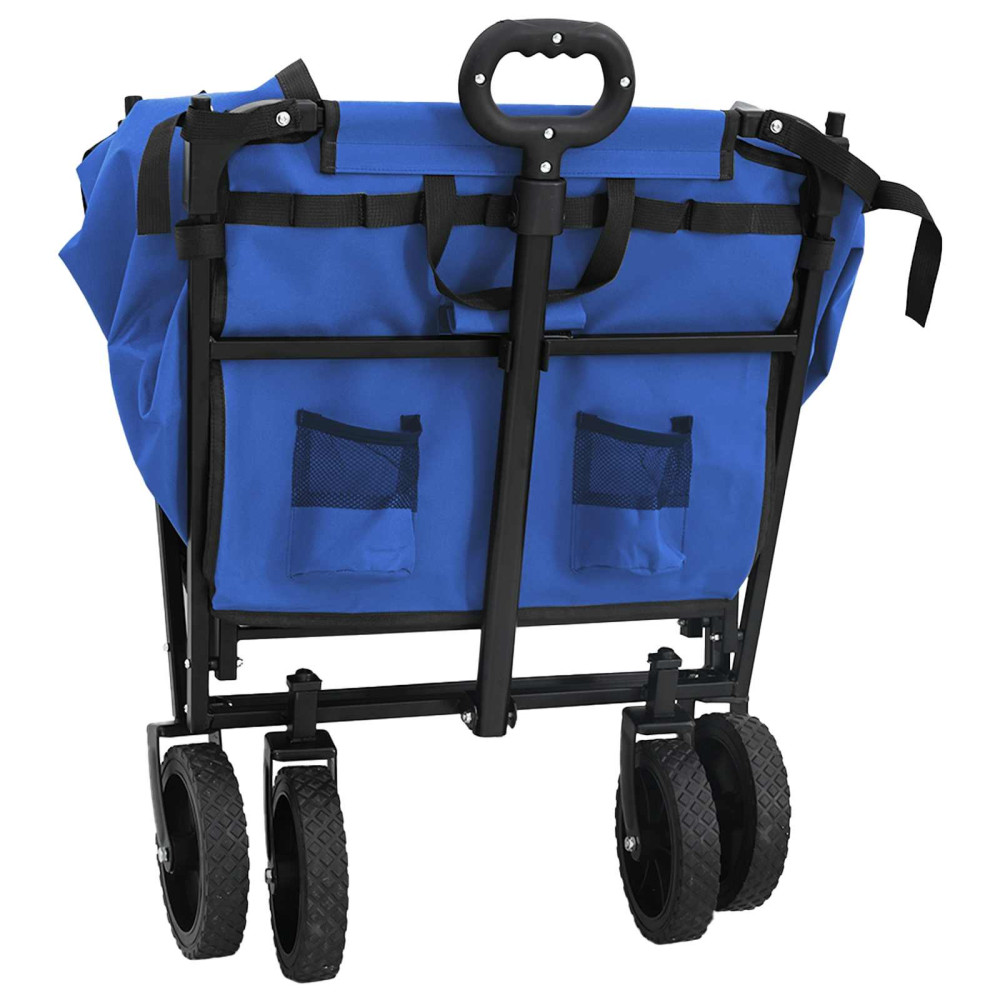 Produktbild för Fällbar handvagn Svart 105 x 56,5 x 116 cm Oxford tyg