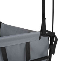 Produktbild för Fällbar handvagn Grå 105 x 56,5 x 116 cm Oxford tyg