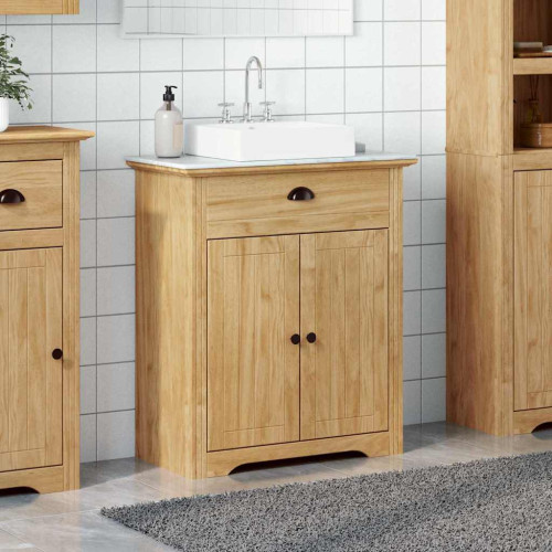 vidaXL Badrumsskåp BODO Honung brun 70 x 35 x 80 cm Konstruerat trä