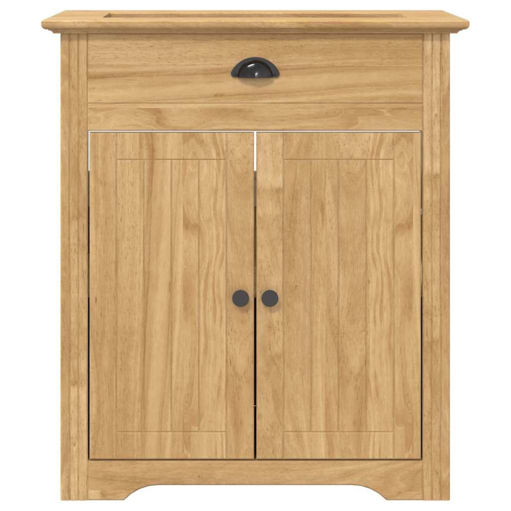 Produktbild för Badrumsskåp BODO Honung brun 70 x 35 x 80 cm Konstruerat trä