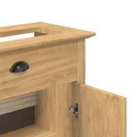 Produktbild för Badrumsskåp BODO Honung brun 70 x 35 x 80 cm Konstruerat trä