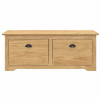 Produktbild för Hallbänk BODO Honung brun 118 x 40 x 50 cm Konstruerat trä