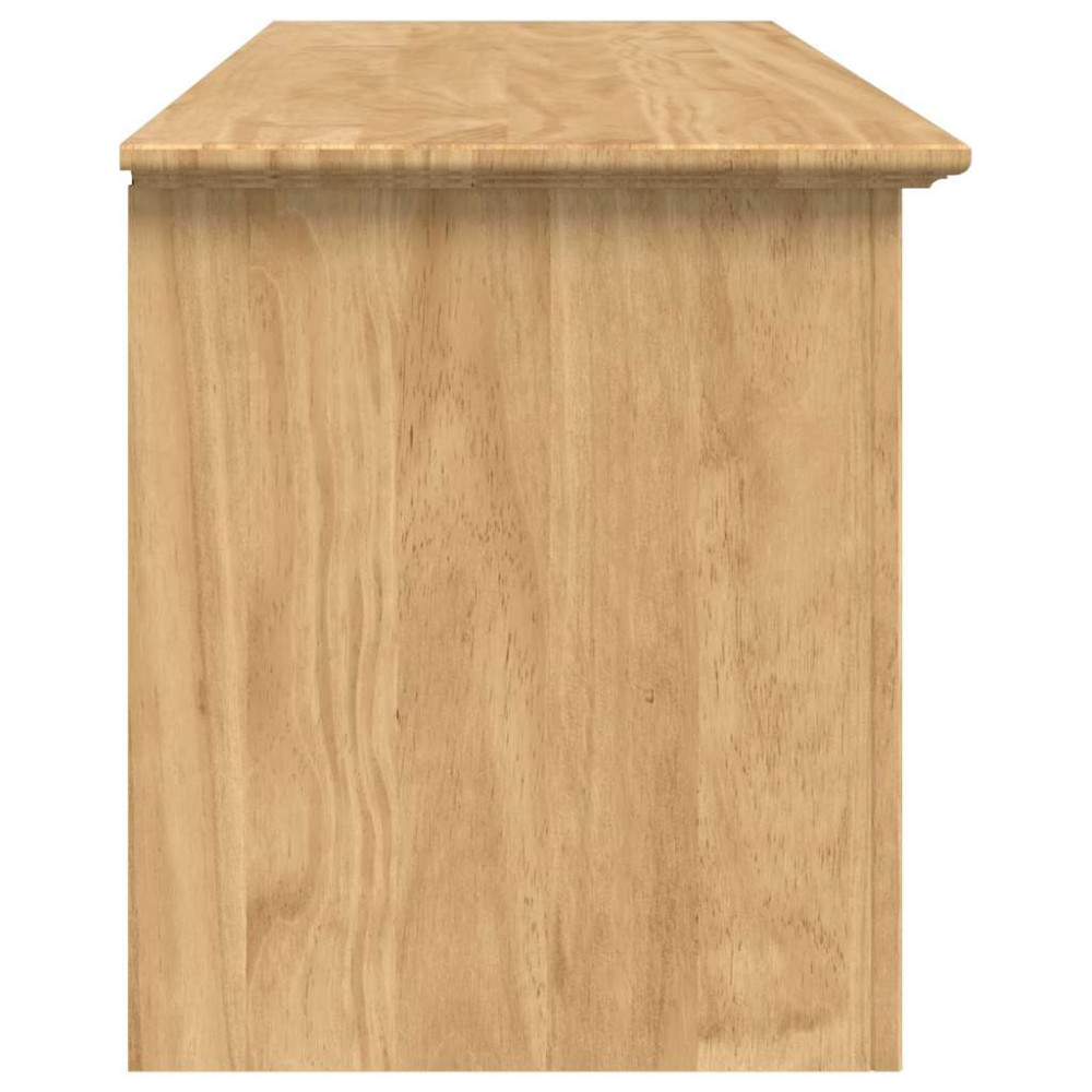 Produktbild för Hallbänk BODO Honung brun 118 x 40 x 50 cm Konstruerat trä