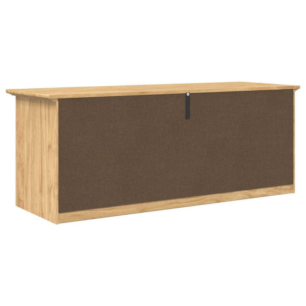 Produktbild för Hallbänk BODO Honung brun 118 x 40 x 50 cm Konstruerat trä