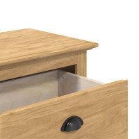 Produktbild för Hallbänk BODO Honung brun 118 x 40 x 50 cm Konstruerat trä