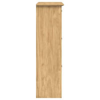 Produktbild för Skoställ BODO Honung brun 80 x 35 x 118 cm Konstruerat trä