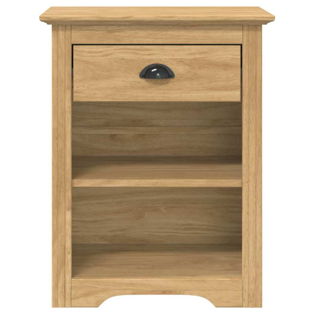 Produktbild för Nattduksbord BODO Honung brun 53 x 38,5 x 67 cm Konstruerat trä