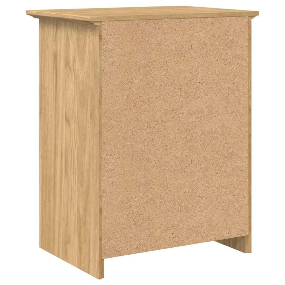 Produktbild för Nattduksbord BODO Honung brun 53 x 38,5 x 67 cm Konstruerat trä