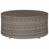 Produktbild för Utomhus Soffbord Grå Ø 68 x 30 cm konstrotting