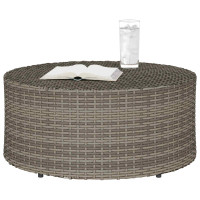 Produktbild för Utomhus Soffbord Grå Ø 68 x 30 cm konstrotting