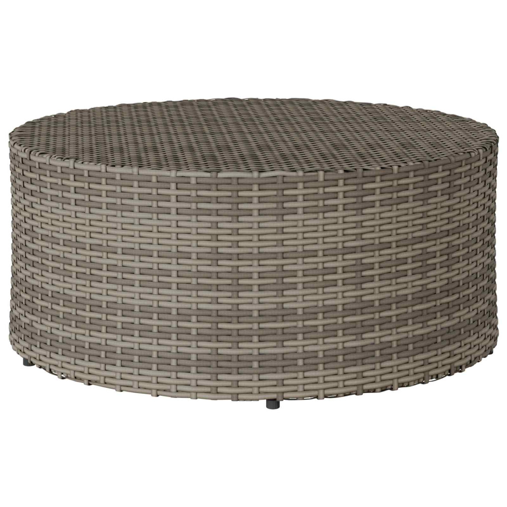 Produktbild för Utomhus Soffbord Grå Ø 68 x 30 cm konstrotting