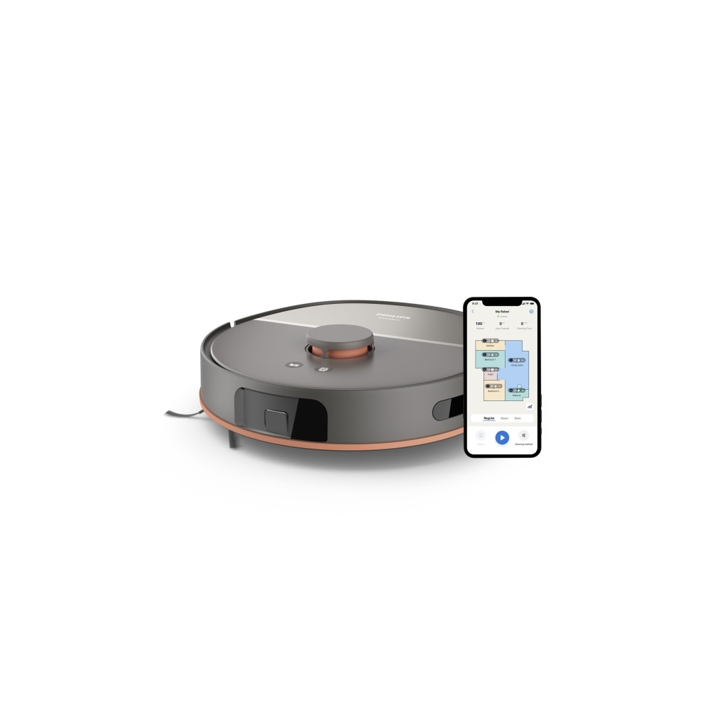 Produktbild för Philips HomeRun 5000 Series robotdamms. & mopp, Dammpåse, Ak...