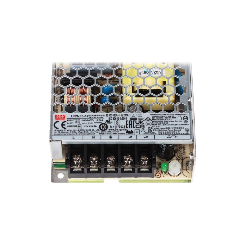 Produktbild för Mean Well LRS-35 series LRS-35-12 - nätaggregat - 36 watt