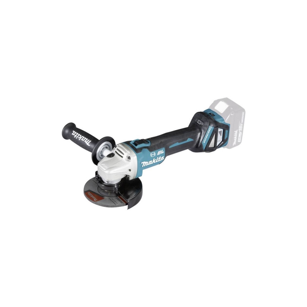 Produktbild för Makita DGA513Z - vinkelslip - sladdlös - 125 mm - inget batteri