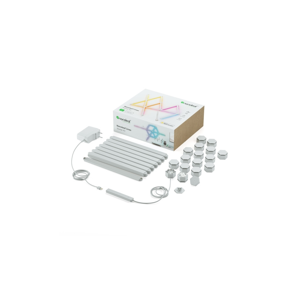Produktbild för Nanoleaf Lines Starter Kit - ljuslist - LED - 16 miljoner färger