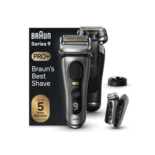 Braun Series 9 Pro+ 9525s - rakapparat - ädelmetall - Rakapparater & Hygientrimmers